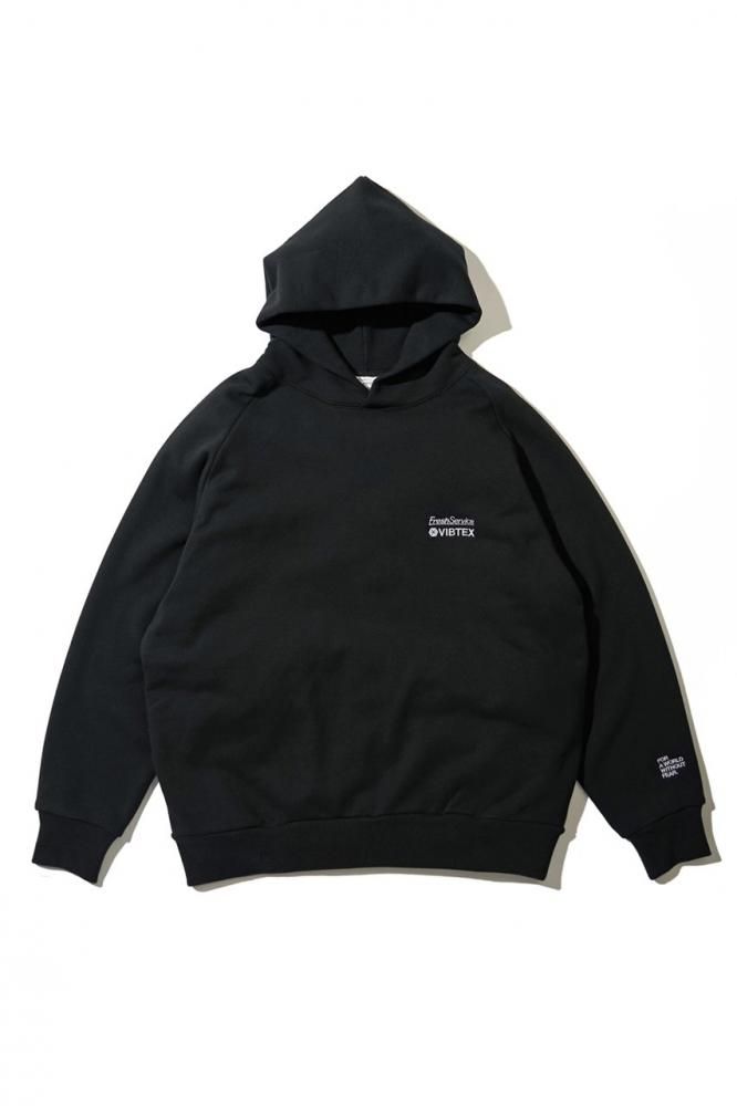 VIBTEX for FreshService SWEAT PULL HOODIE(BLACK)
