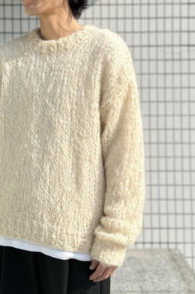 US2473 - Mohair Pullover Knit(OFF WHITE) - H-L US2473 - Mohair Pullover Knit(OFF WHITE) - H-L