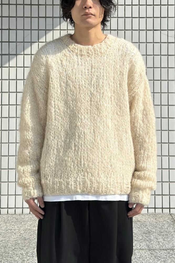 US2473 - Mohair Pullover Knit(OFF WHITE)