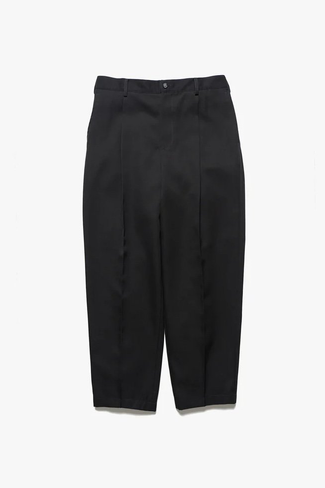 Scale Off Wool Tapered Trousers(BLACK)