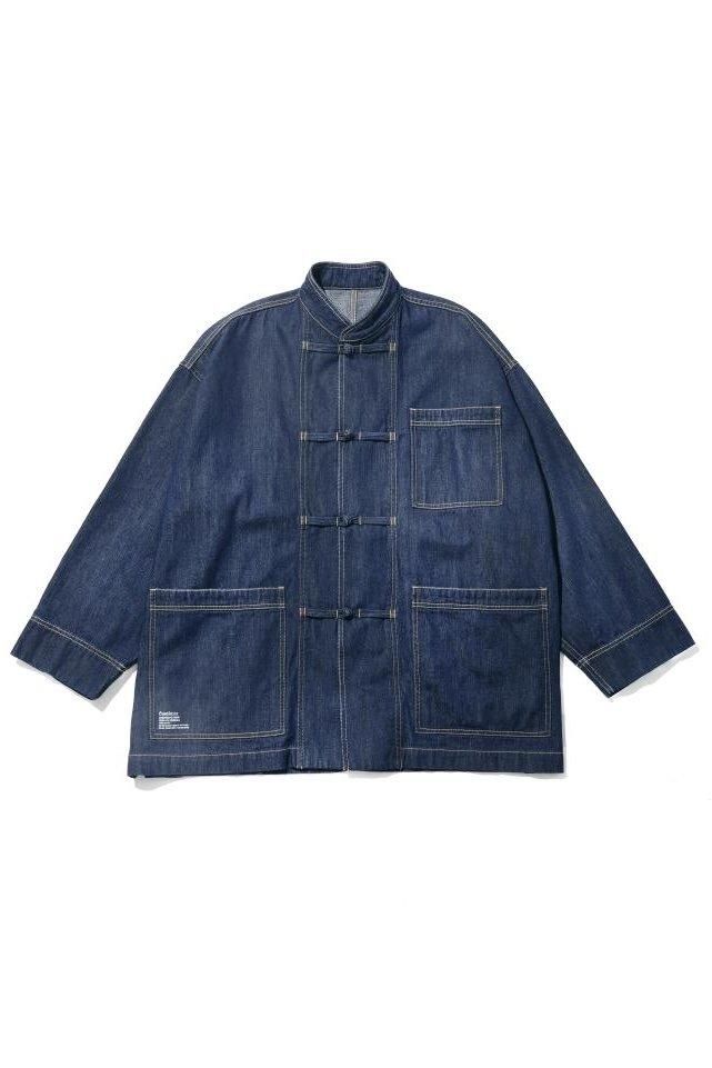 CORPORATE DENIM KUNG-FU COVERALL(FADE INDIGO) - H-L CORPORATE DENIM KUNG-FU COVERALL(FADE INDIGO) - H-L