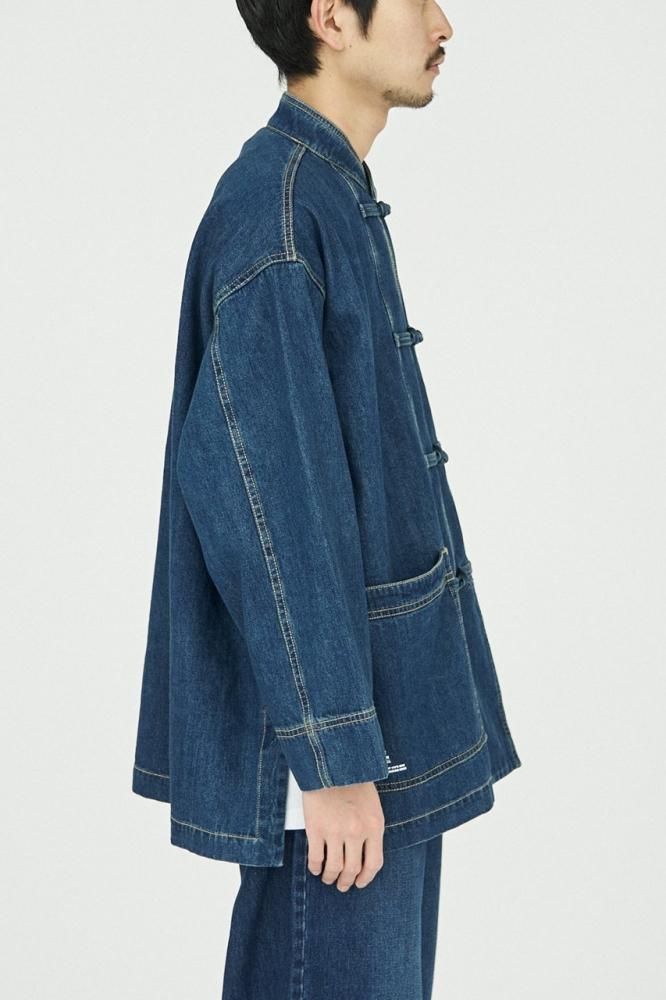 CORPORATE DENIM KUNG-FU COVERALL(FADE INDIGO) - H-L CORPORATE DENIM KUNG-FU COVERALL(FADE INDIGO) - H-L