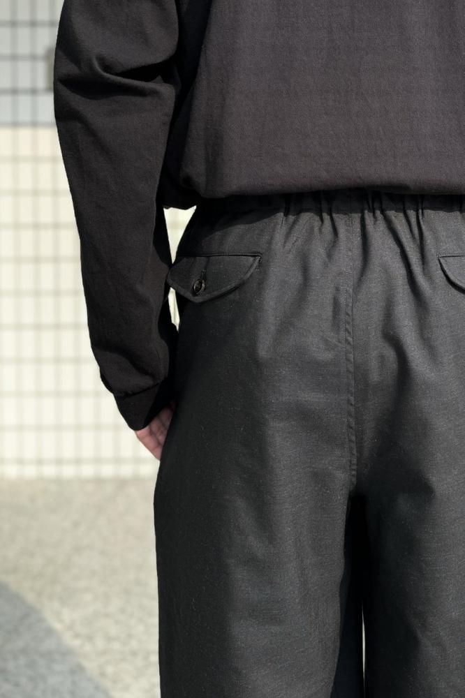 その他 COCOON COCOON WIDE EASY PANTS -2/72 WASHER WOOL TROPICAL-(CHAMBRAY