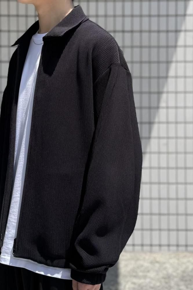 FR2GOLF ロングスリーブジャケット ブラック　ビステ di-67326_07.jpg