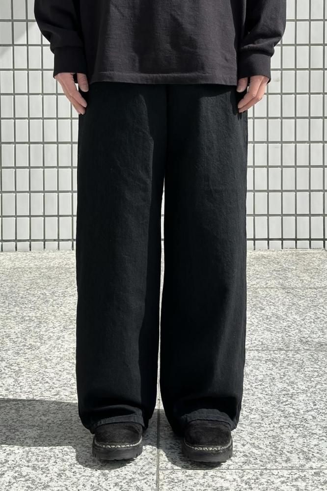 UW1157 - 12.5oz Wide Denim Five Pocket Pants(BLACK) - H-L UW1157 - 12.5oz Wide Denim Five Pocket Pants(BLACK) - H-L