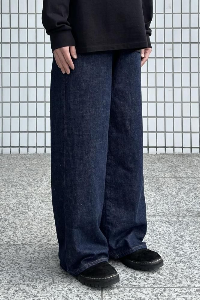 UW1157 - 12.5oz Wide Denim Five Pocket Pants(INDIGO) - H-L