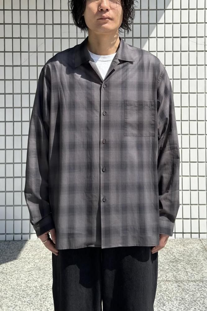 60s Sport Wear ombre check オンブレチェックギャバジン CALTOP USA製 Ombre Check L/S Shirt (キャルトップ オンブレ