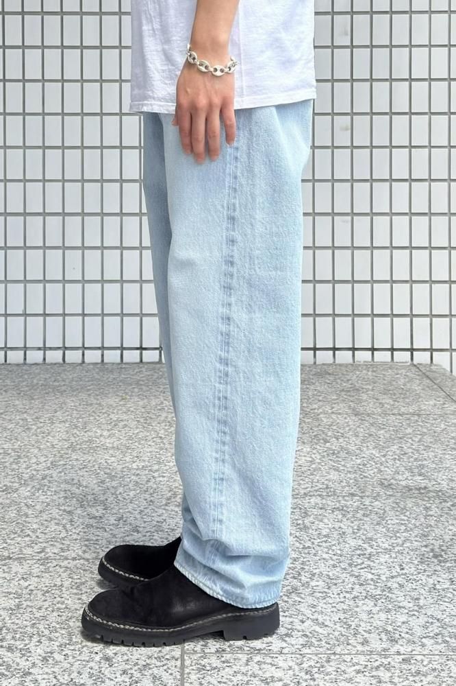 5P Zipper Front Denim Pants(INDIGO ICE WASH) - H-L