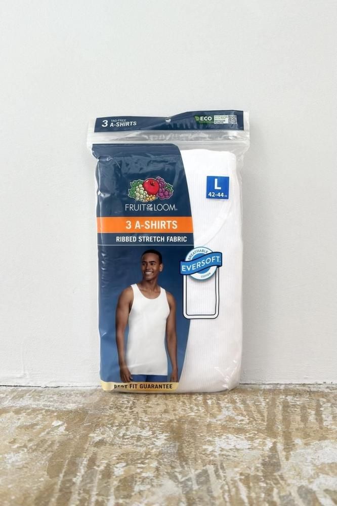 Fruit of the Loom / 3P Cotton Tank Top(White)