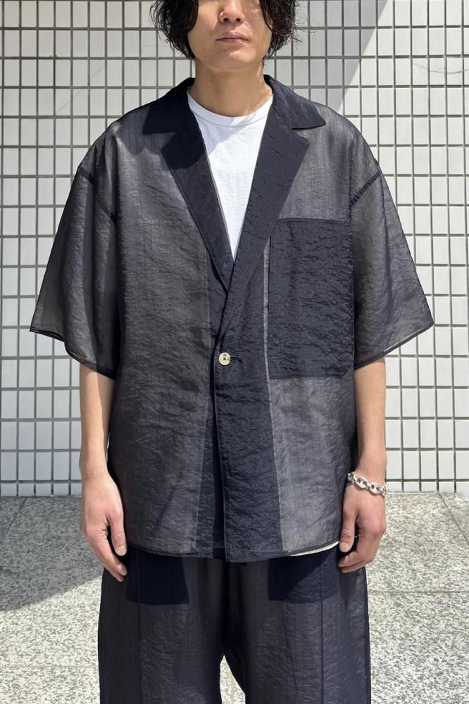 ORGANZA SHIRT(MIDNIGHT BLUE)