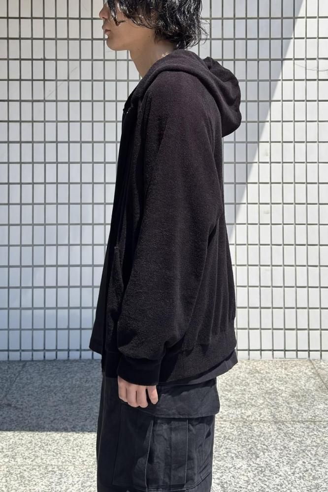 パイルジップパーカ(BLACK) - H-L