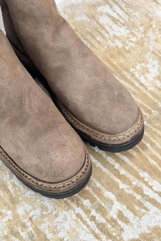 GUIDI バックジップブーツ COMOLI別注カラー(BEIGE) - H-L