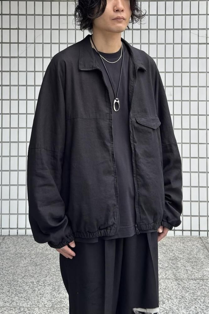 SILK NEP KIMONO BLOUSON(BLACK) - H-L