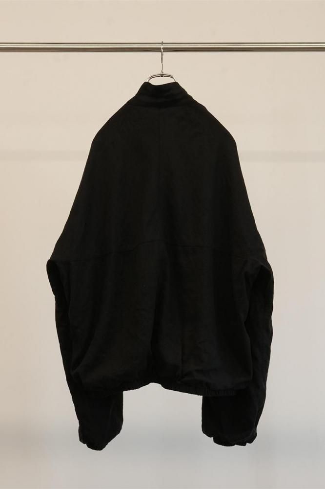 即完売 ANCELLM SILK NEP KIMONO BLOUSON SILK NEP KIMONO BLOUSON(BLACK) - H-L