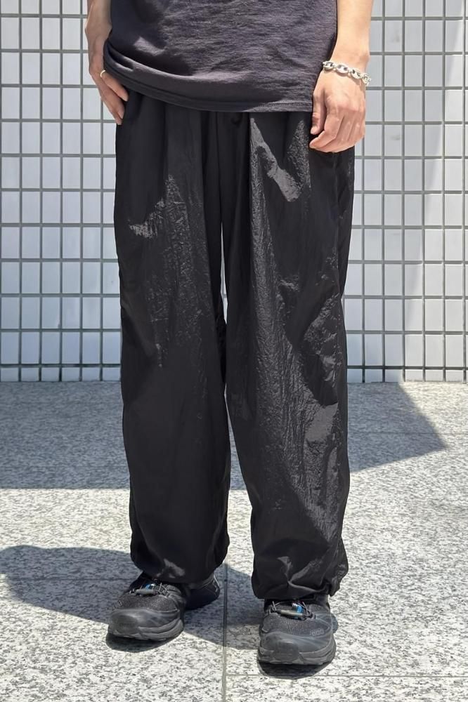 HAND DYED NYLON UTILITY PANTS(BLACK) - H-L