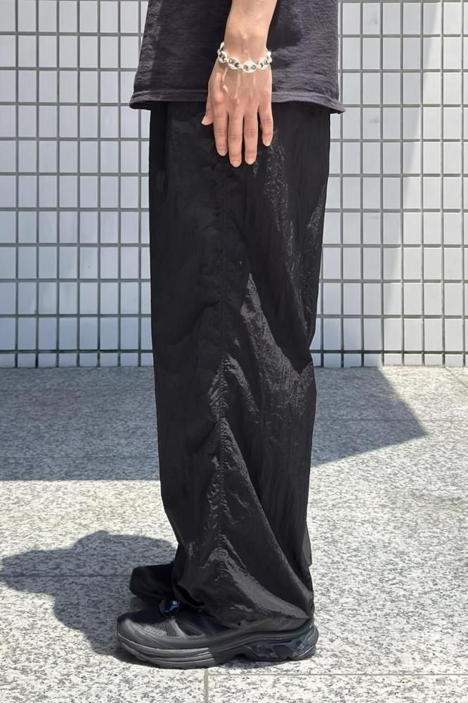 HAND DYED NYLON UTILITY PANTS(BLACK) - H-L