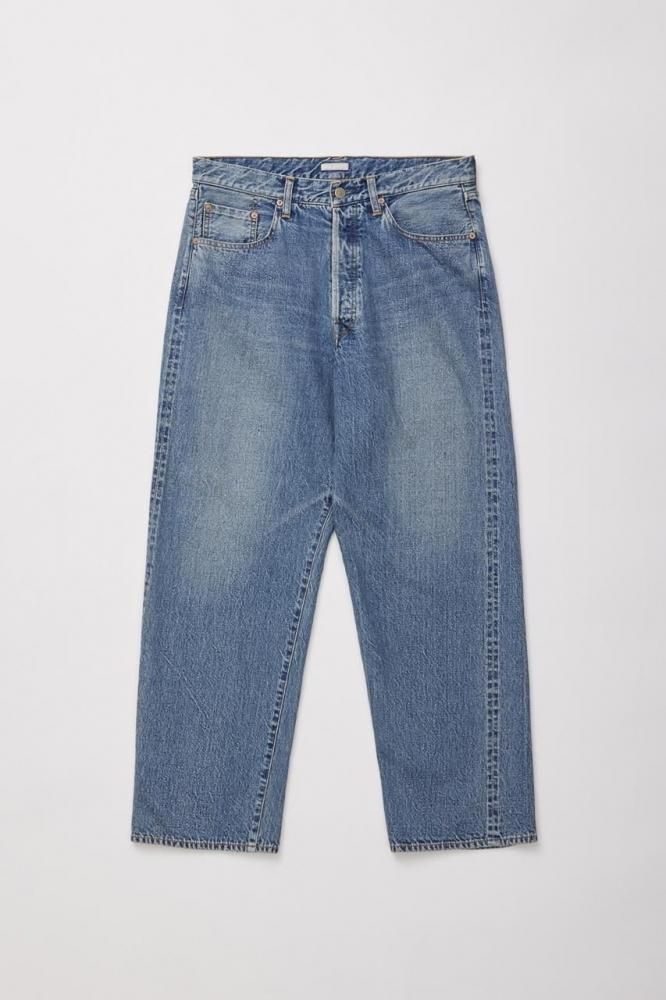 VINTAGE WASHED SELVEDGE DENIM 5P PANTS(FADED BLUE)