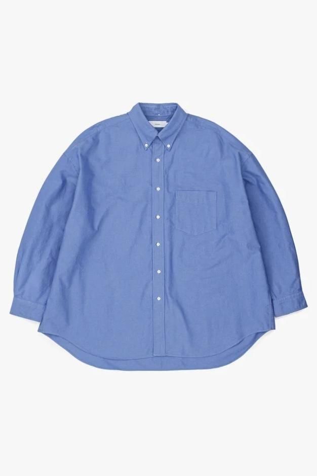 Oxford L/S Oversized B.D Shirt(SAX) - H-L