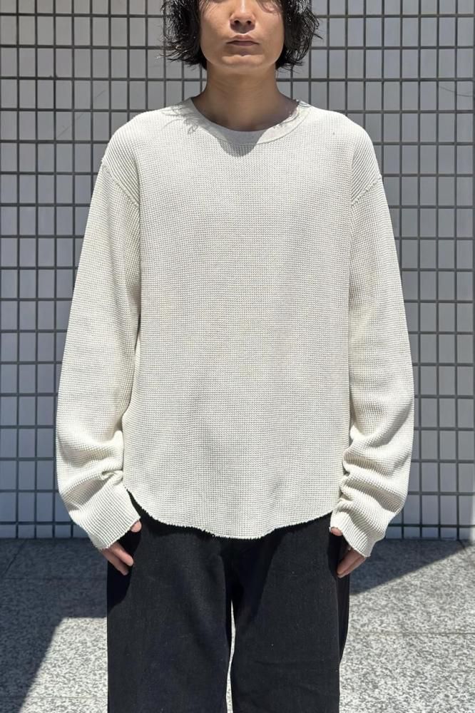 US2523 - Long-Sleeve Waffle T-Shirt(ASH)