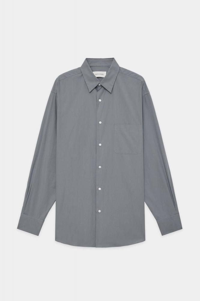 PERUVIAN PIMA POPLIN COMFORT FIT SHIRT(DOLPHIN GRAY)