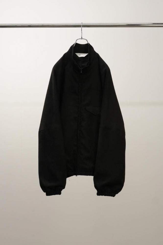 VEGAN SUEDE KIMONO BLOUSON(BLACK)