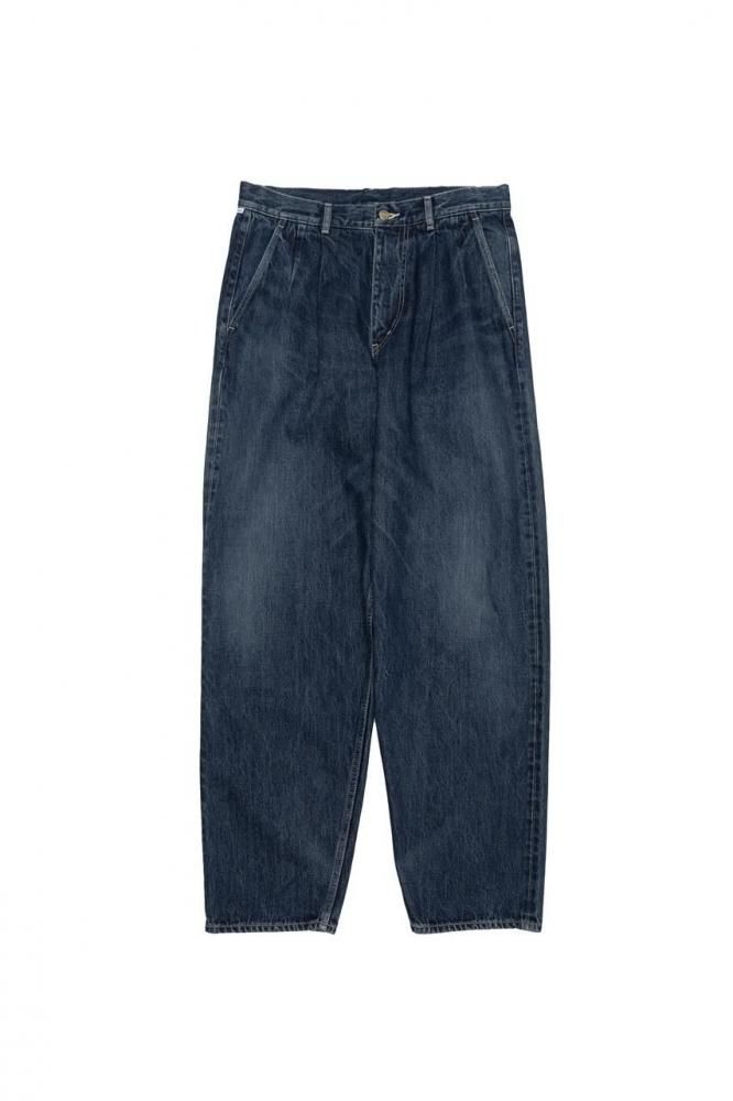 パンツ Selvage Denim Two Tuck Tapered Pants SELVAGE DENIM TWO TUCK TAPERED PANTS – OBLIGE
