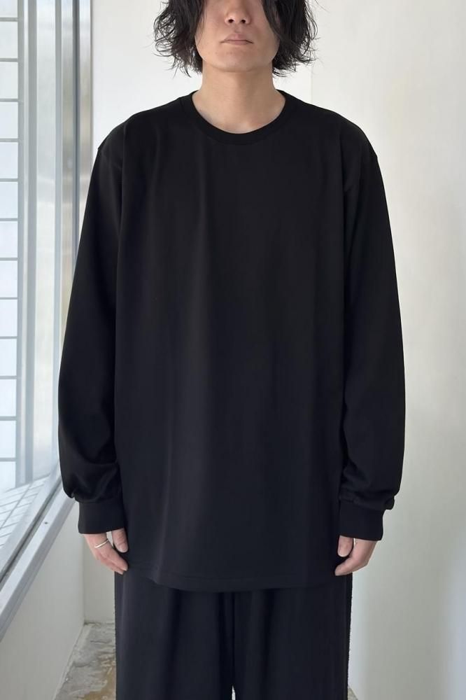LUSTER PLATING L/S TEE(BLACK)