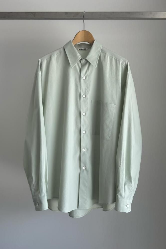WASHED FINX TWILL BIG SHIRT(LIGHT KHAKI)