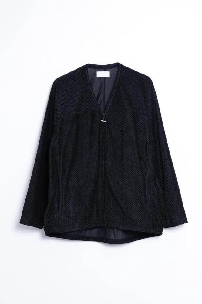 OCTA MESH CARDIGAN(BLACK)