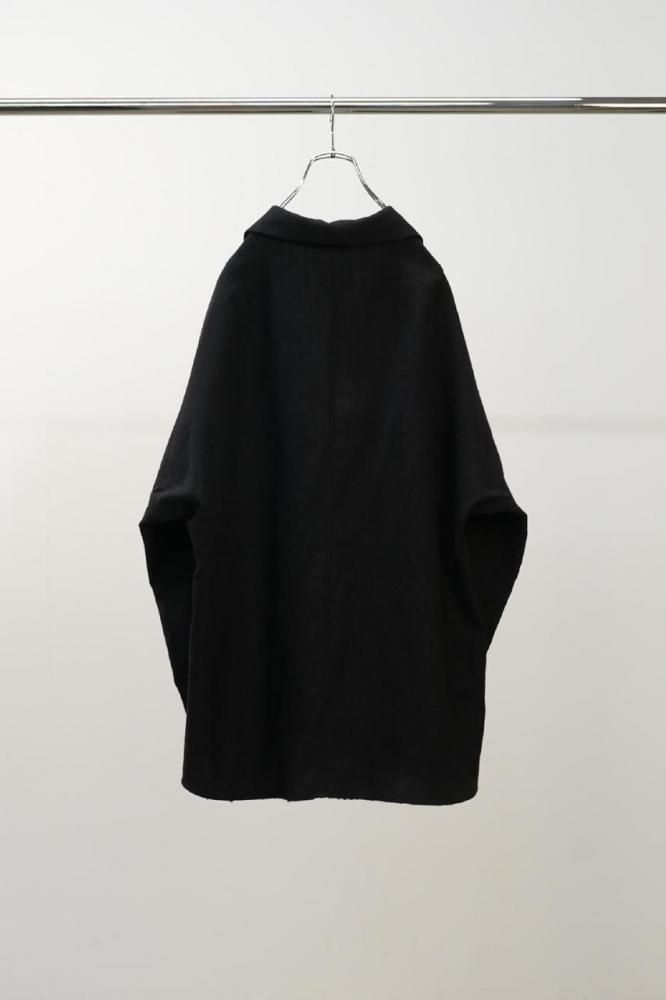 WASH WOOL TAILORED SHIRT(CHARCOAL) - H-L