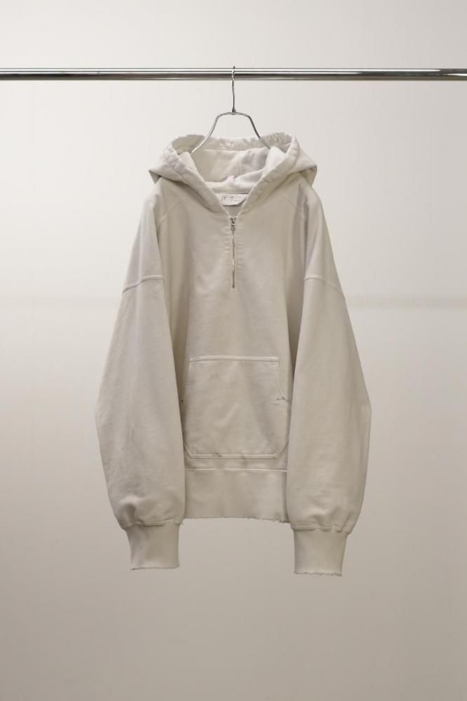 HALF ZIP HOODIE(WHITE)