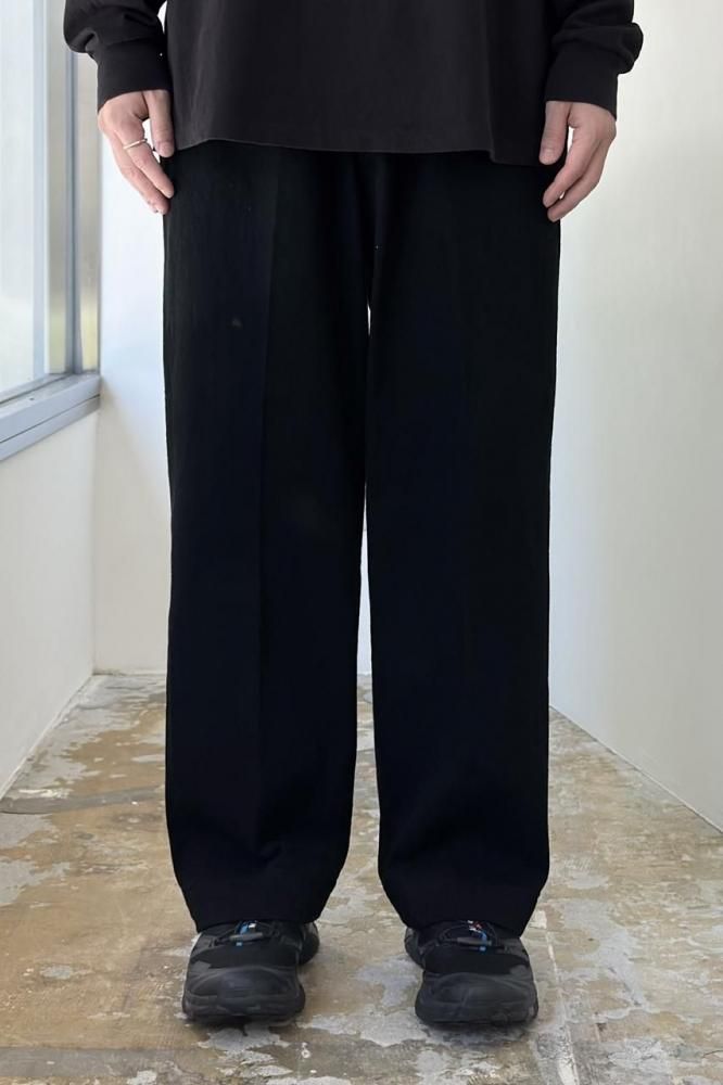 BLACK TWILL TROUSERS(BLACK)