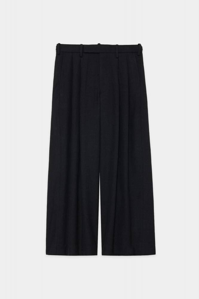 パンツ UNUSED Belted Cotton Silk Gray Trousers FINLEY | Grey Straight Leg Silk Trousers – shopmaksu EU