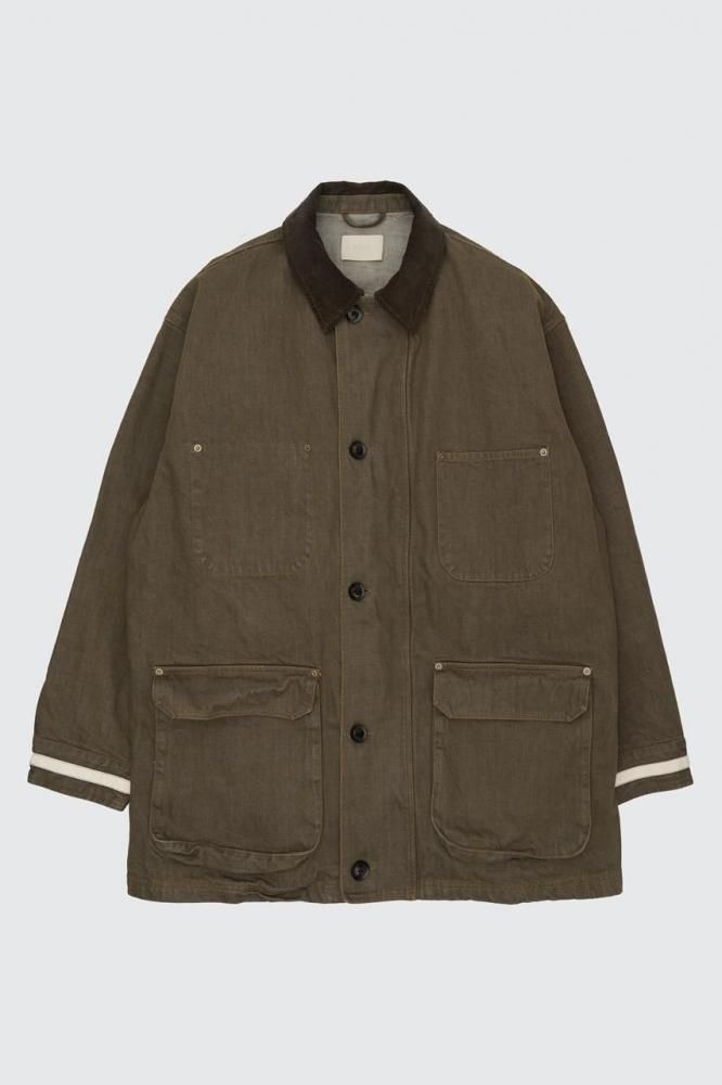 Denim Coverall Half Coat(KHAKI)