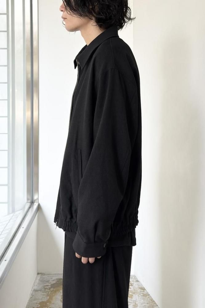 SPORTS JACKET -TUMBLED WOOL SERGE-(CHAMBRAY BLACK) - H-L