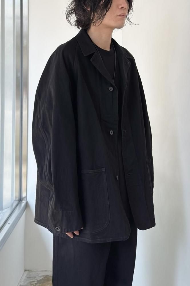 ON THE ROAD ブラック ワークジャケット ブラックデニムワークジャケット(BLACK) - H-L