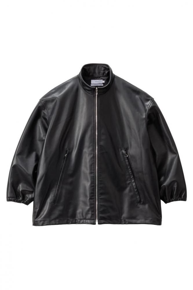 Sheep Leather Track Blouson(BLACK)