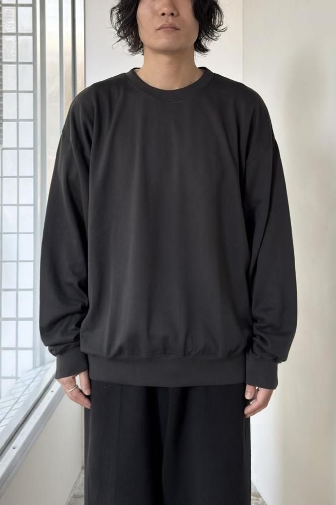 SUPER HIGH GAUGE SWEAT P/O(INK BLACK)