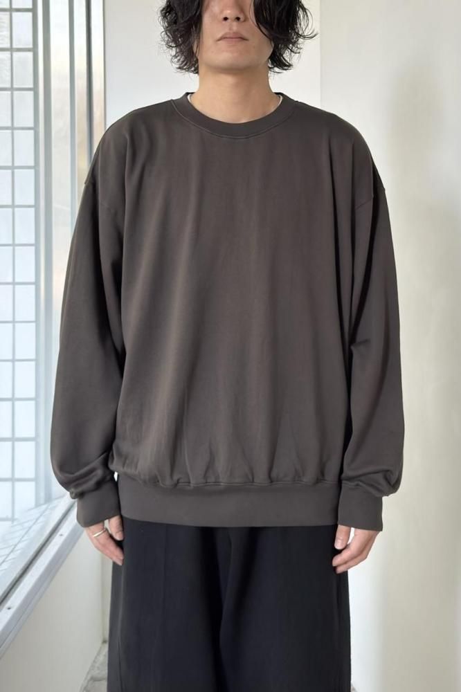 SUPER HIGH GAUGE SWEAT P/O(DARK BROWN)