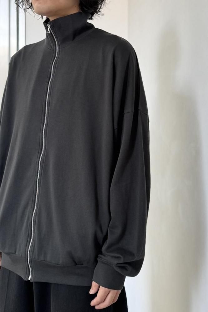 SUPER HIGH GAUGE SWEAT ZIP BLOUSON(INK BLACK) - H-L