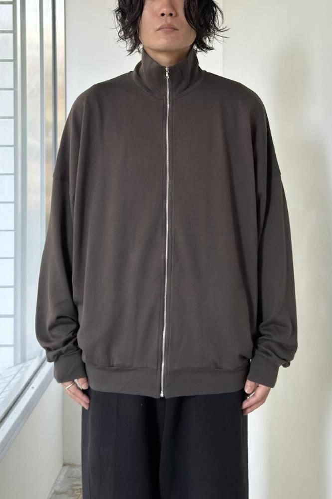 SUPER HIGH GAUGE SWEAT ZIP BLOUSON(DARK BROWN) - H-L