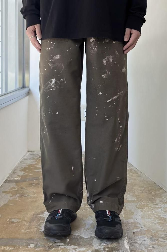 パンツ 25AW WASHEDBAGGYSATINBLEACHED BAKERPANTS BIOTOP(ビオトープ) / 【AURALEE】 WASHED BAGGY SATIN BLEACHED