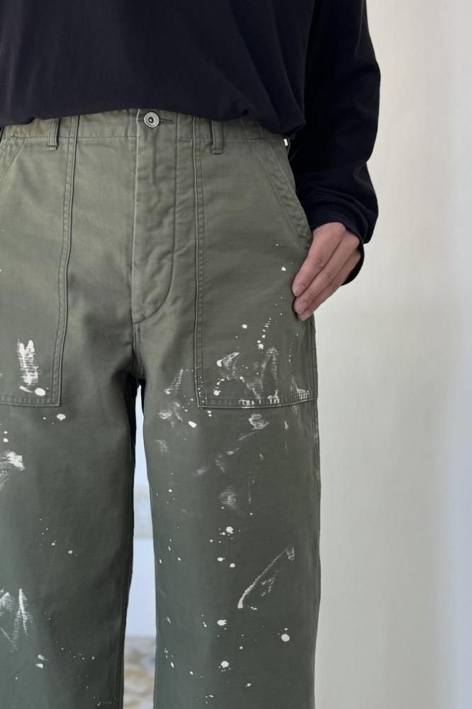 パンツ WASHED BAGGY SATIN BLEACHED BAKER PANTS Auralee Washed Baggy Satin Bleached Baker Pants | Khaki