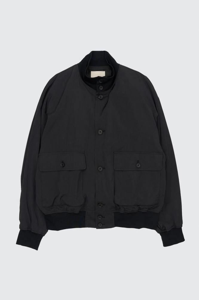 Silk Nylon Driving Blouson(BLACK)