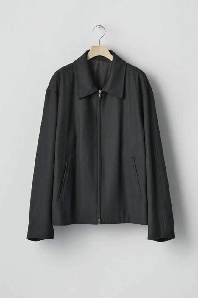 W/CA BEAVER ZIP SHORT JACKET(BLACK)