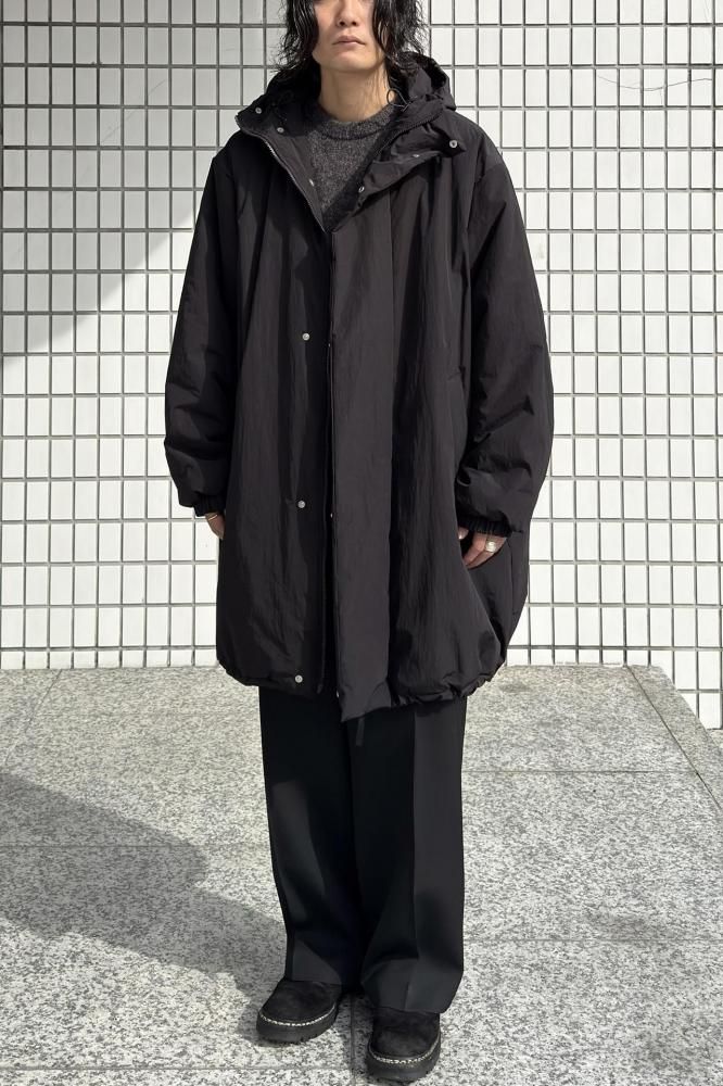 OVERSIZED PADDED HOODED COAT(BLACK) - H-L