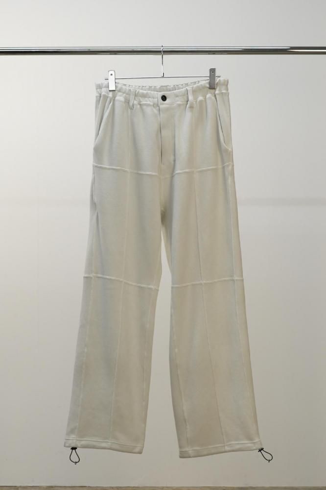 SWITCHING SMOOTH KNIT PANTS(WHITE)
