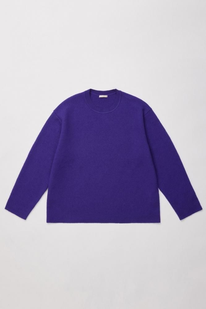 SUPER MILLED FINE WOOL KNIT P/O(ROYAL PURPLE)