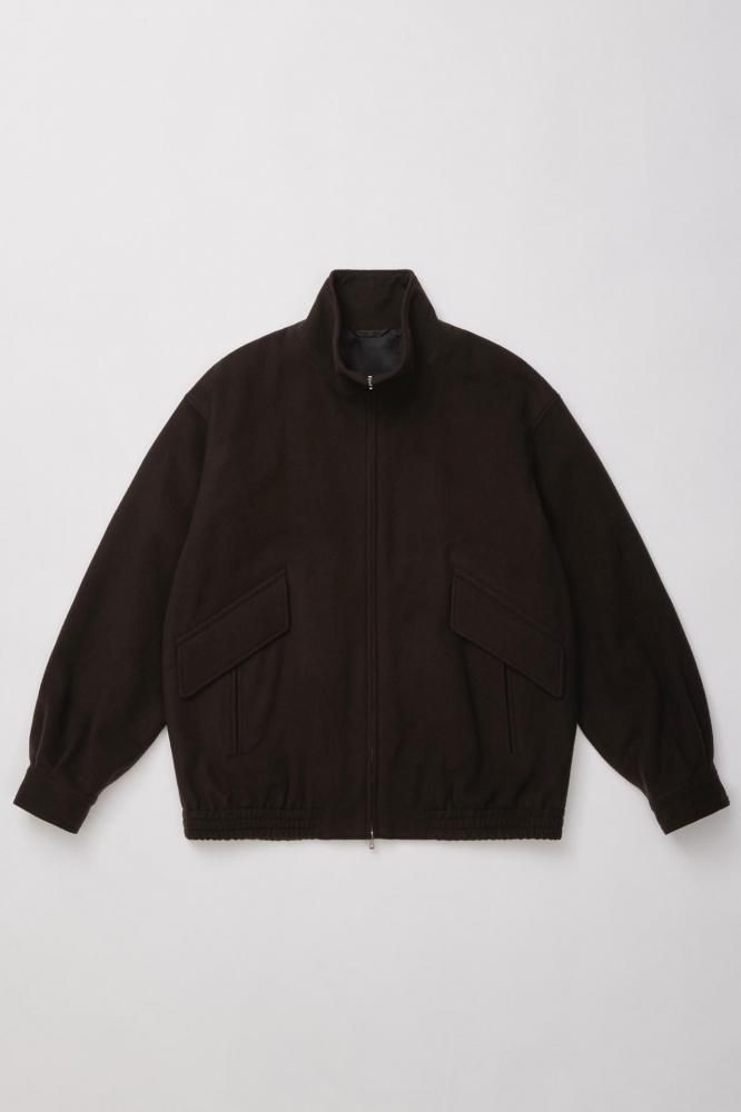 BRUSHED SOFT FLANNEL ZIP UP JKT(DARK BROWN)