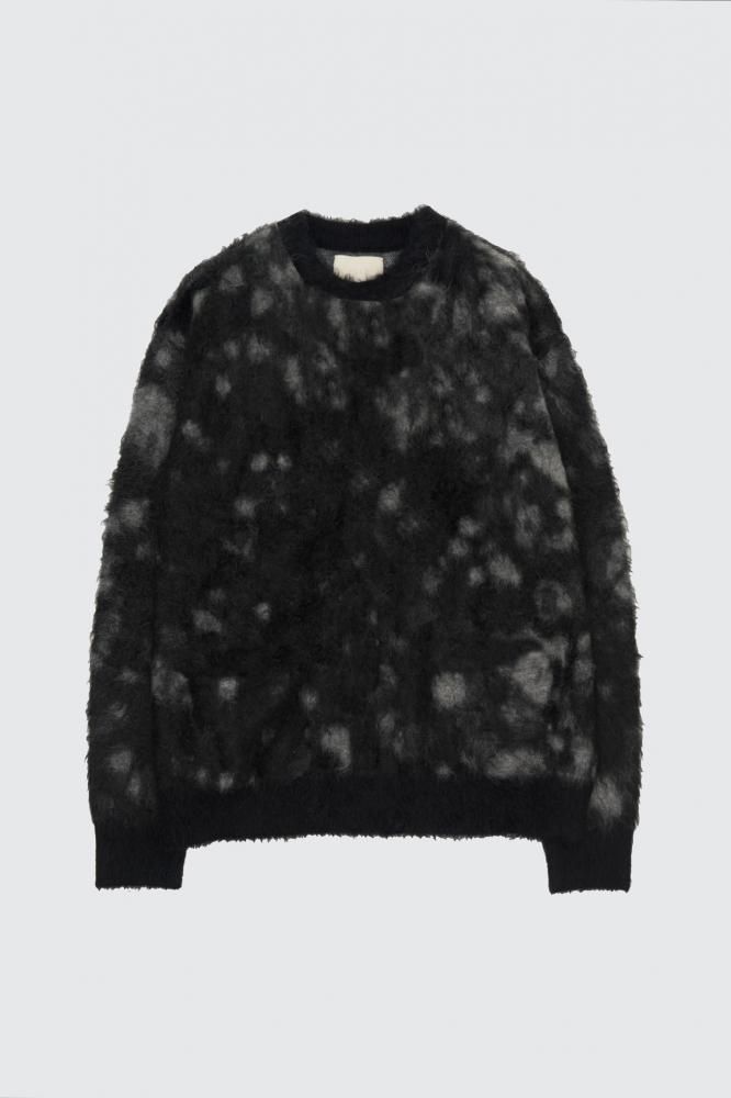 Kid Mohair Jacquard Sweater(WATER DROP)